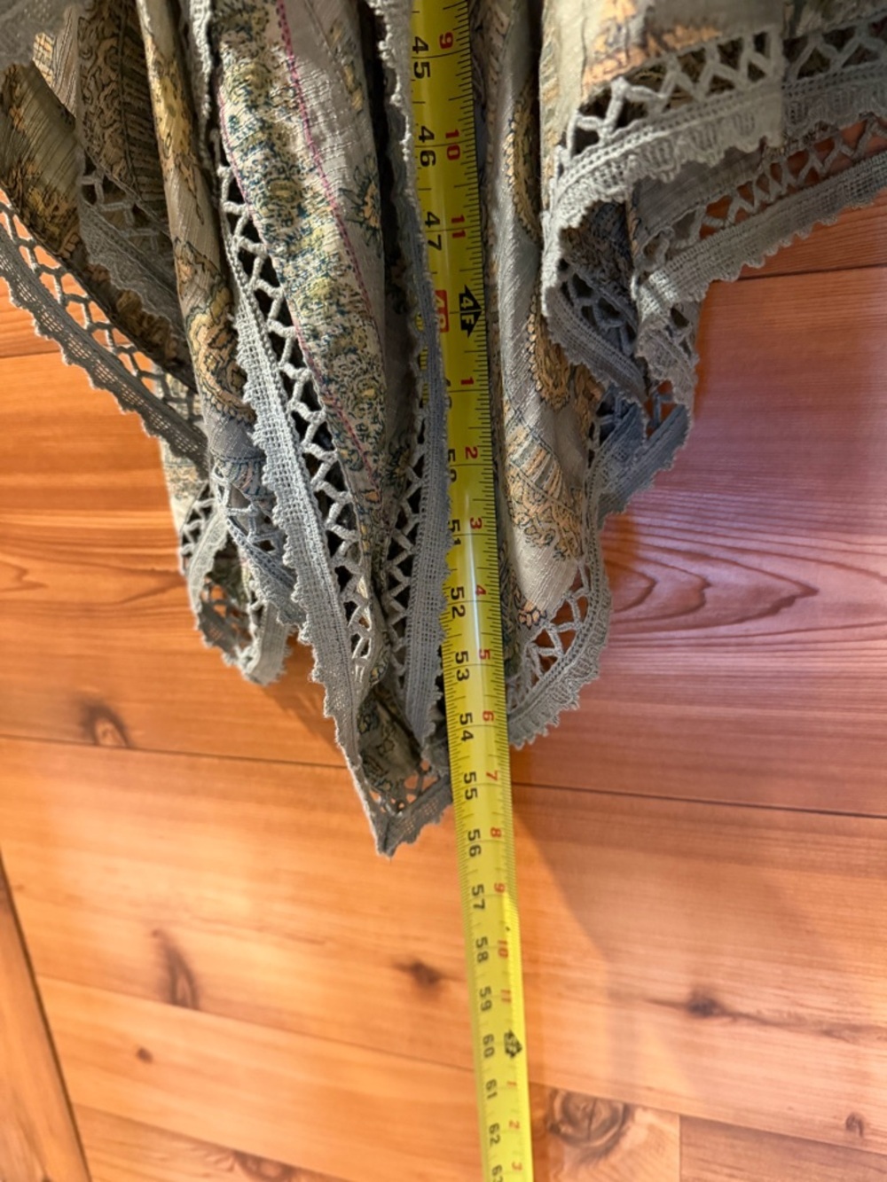 SOFT SURROUNDINGS Green Jardin Majorelle Boho Long Sleeve Handkerchief Dress XL - Picture 14 of 14